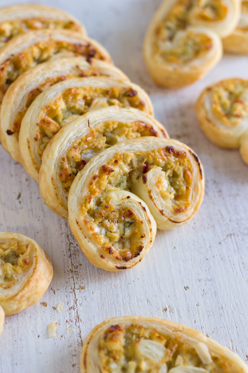 Photo de la recette : Recette de palmiers feuilleté au poulet