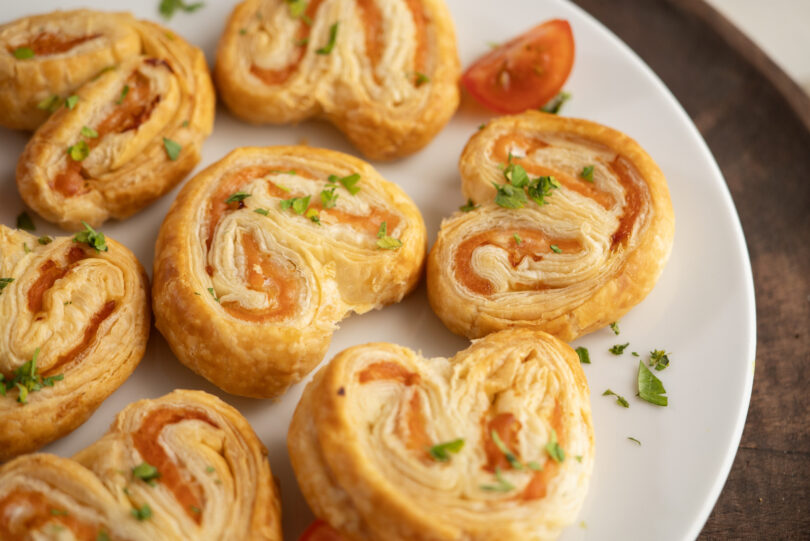 Photo de la recette : Recette feuilletés saumon au fromage