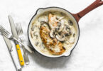 Photo de la recette : Recette filets de poulet rôtis à la créme et champignon