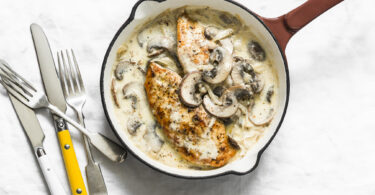 Photo de la recette : Recette filets de poulet rôtis à la créme et champignon