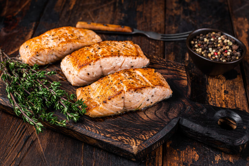 Photo de la recette : Recette filets de saumon grillé