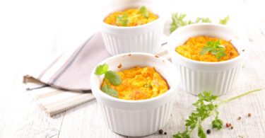 Photo de la recette : Recette de flan soufflé au fromage et carottes