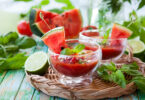 Photo de la recette : Recette gaspacho à la tomate et pastèque