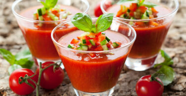 Photo de la recette : Recette gaspacho tomate concombre