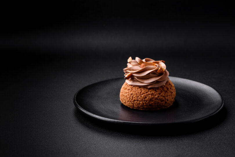 Photo de la recette : Recette gâteau shu sucré avec crème et noix