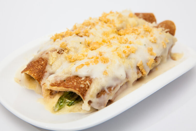 Photo de la recette : Recette de gratin de crêpes au asperges et quinoa à la sauce blanche