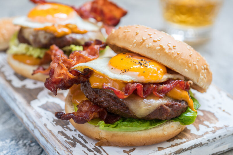 Photo de la recette : Recette hamburger oeuf bacon