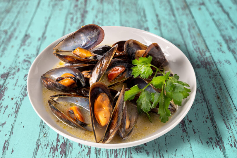 Photo de la recette : Recette moules sauce au roquefort