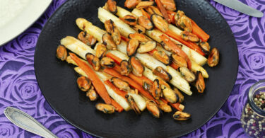 Photo de la recette : Recette moules aux asperges