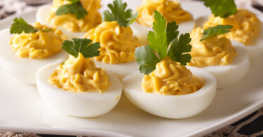 Photo de la recette : Recette oeufs mimosa à la moutarde