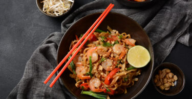 Photo de la recette : Recette Pad Thaï aux crevettes