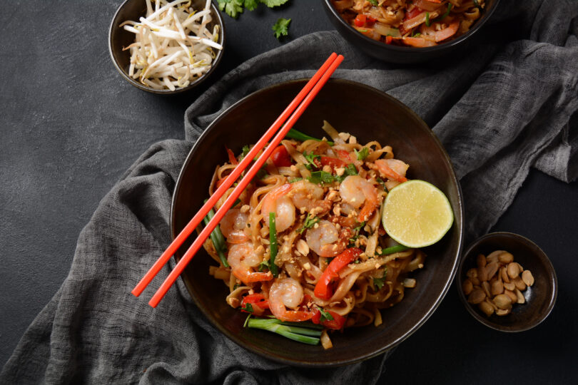 Photo de la recette : Recette pad thaï aux crevettes