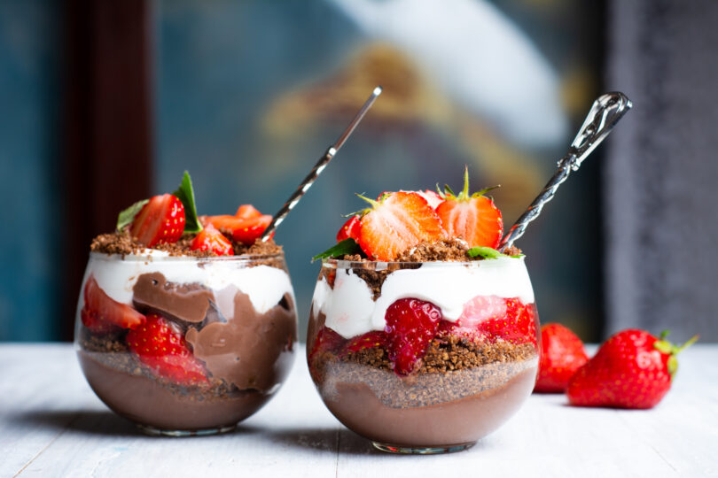 Photo de la recette : Recette parfait fraise et chocolat