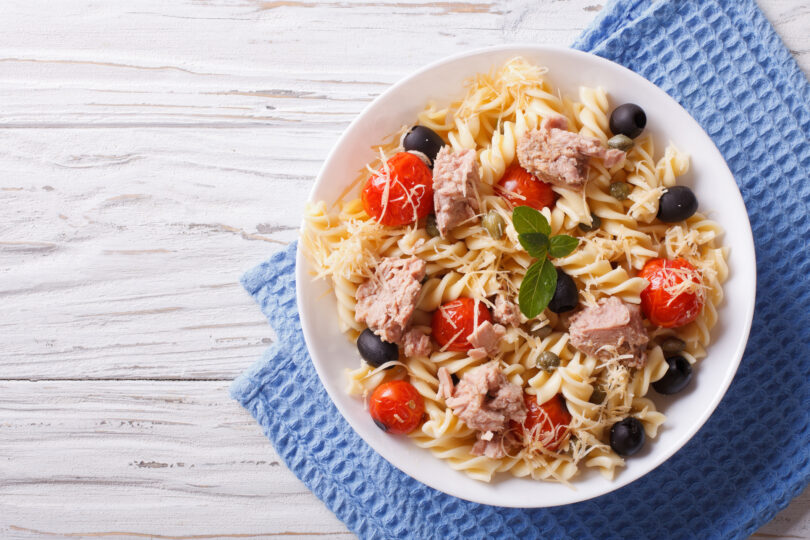 Photo de la recette : Recette pâtes fusilli au thon grillé