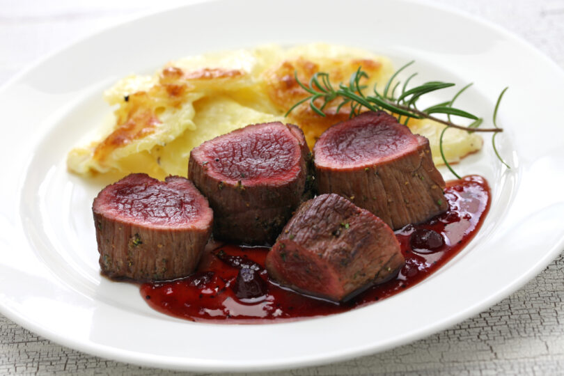 Photo de la recette : Recette pavés de cerf