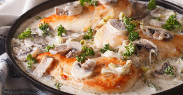 Photo de la recette : Recette poitrine de poulet sauce aux champignons