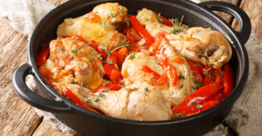 Photo de la recette : Recette de poulet à la basquaise au four