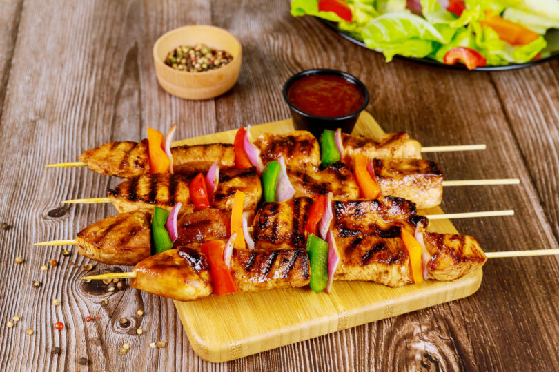 Photo de la recette : Recette brochettes de poulet grillé