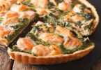 Photo de la recette : Recette quiche au saumon et épinards