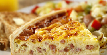 Photo de la recette : Recette quiche au jambon et fromage