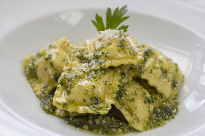 Photo de la recette : Recette raviolis au fromage et pesto