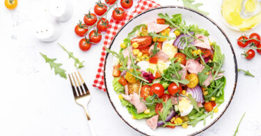 Photo de la recette : Recette de salade au thon frais et légumes