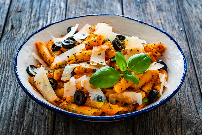 Photo de la recette : Recette rigatoni à la sauce pesto au basilic
