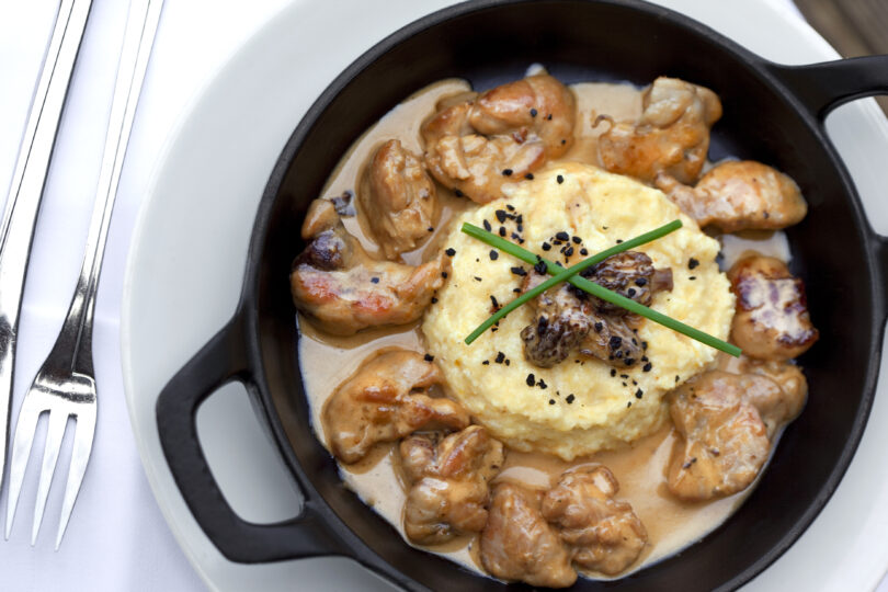 Photo de la recette : Recette ris de veau aux morilles