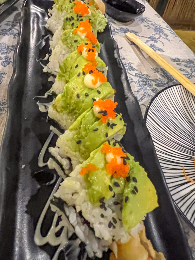 Photo de la recette : Recette rouleau de sushi avocat et graine de sésame