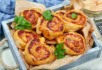 Photo de la recette : Recette rouleaux de feuilletés jambon fromage