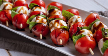 Photo de la recette : recette caprèse en brochette