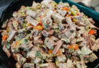 Photo de la recette : Recette salade de langue de boeuf aux légumes