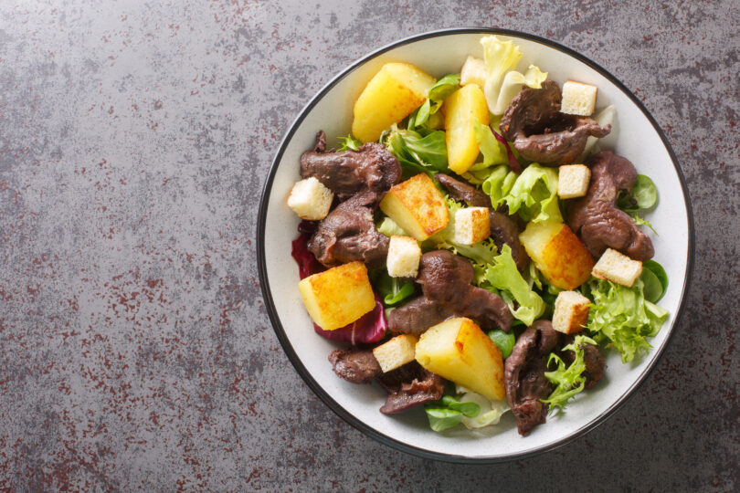 Photo de la recette : Recette salade de gésiers pomme de terre