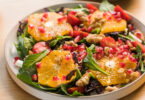 Photo de la recette : Recette salade végane aux agrumes, feuilles de laitue et grenade