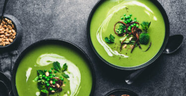 Photo de la recette : Recette soupe de petits pois et crème fraiche