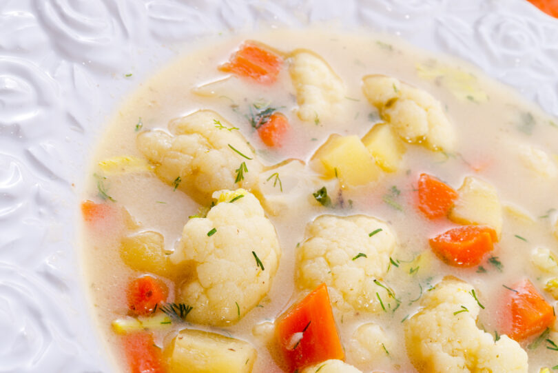 Photo de la recette : Recette soupe au chou fleur