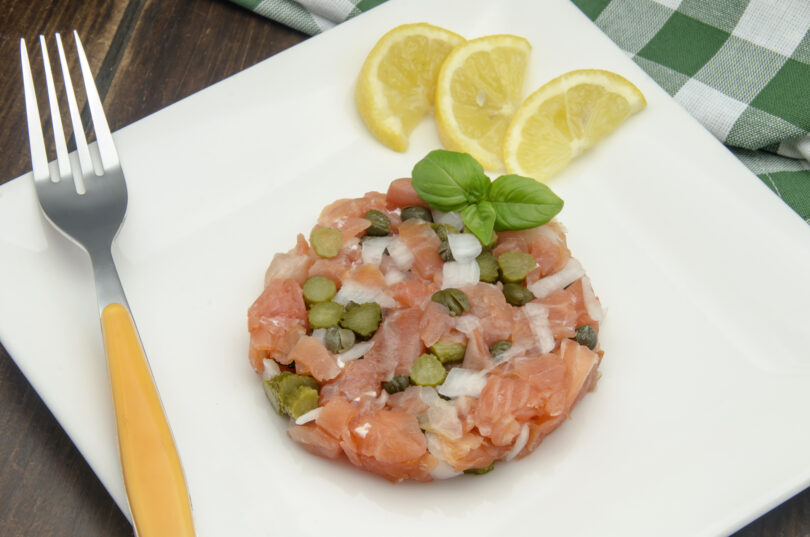 Photo de la recette : Recette tartare de saumon facile