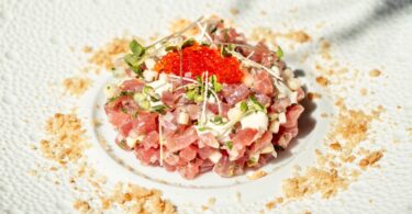 Photo de la recette : Recette tartare de thon et oeufs de lumps