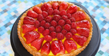 Photo de la recette : Recette tarte aux fraise crème patissière maison