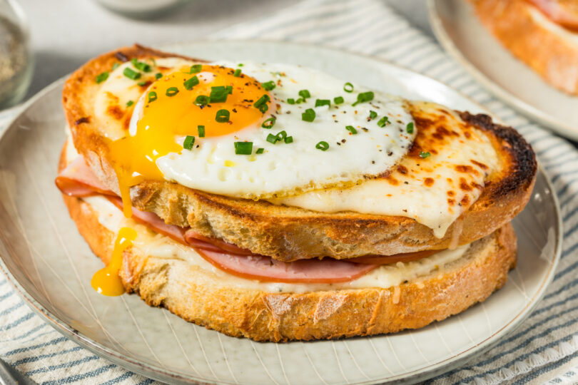 Photo de la recette : Recette-tartine-croque-madame-simple