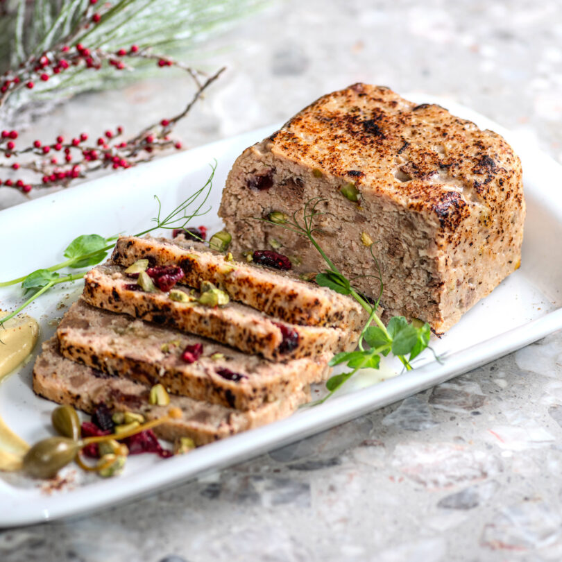 Photo de la recette : Recette terrine de canard aux pistaches