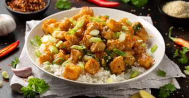 Photo de la recette : Recette tofu général Tso avec riz