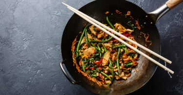 Photo de la recette : Recette de wok au poulet sauté et haricot vert