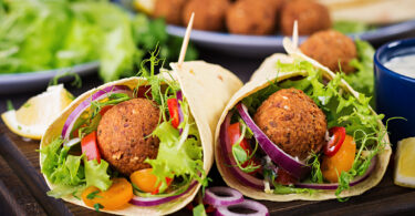 Photo de la recette : Recette wrap avec falafel et salade verte