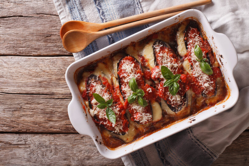 Photo de la recette : Recette aubergines farcies à la tomate et fromage