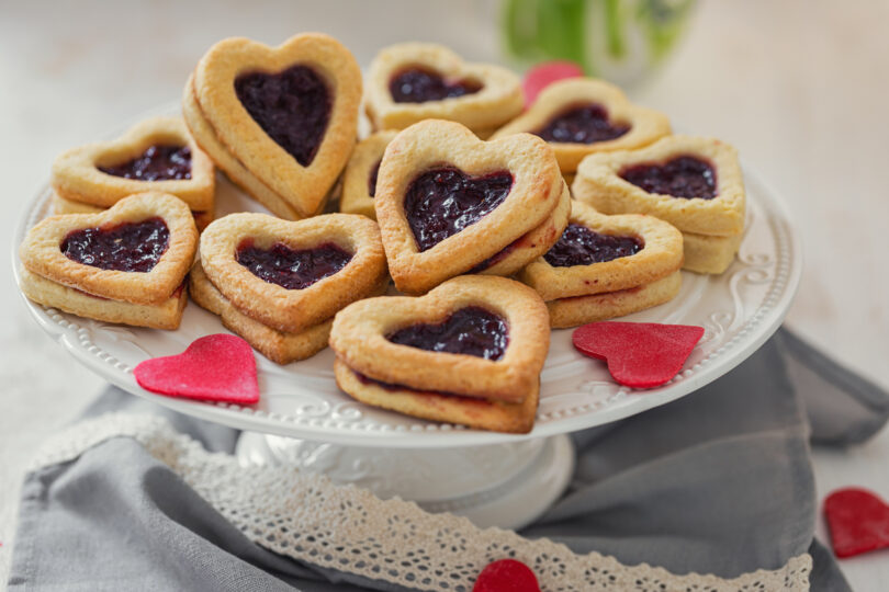 Photo de la recette : Recette biscuit coeur cerise