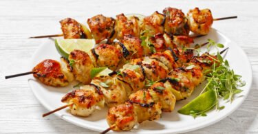 Photo de la recette : Recette de brochettes de poulet mariné au citron