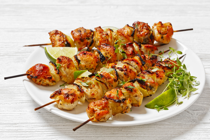 Photo de la recette : Recette de brochettes de poulet mariné au citron