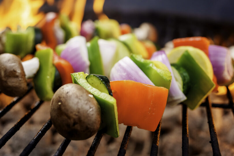 Photo de la recette : Recette de brochettes végétaliennes