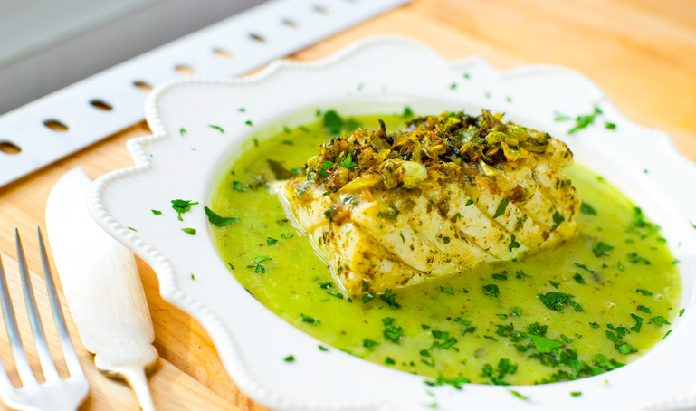 Photo de la recette : Recette cabillaud sauce verte